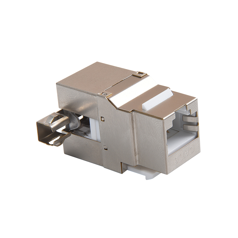 SMT-1016d8c6-ftp 180 gradi schermato CAT6A Keystone Jack 110 e Krone IDC