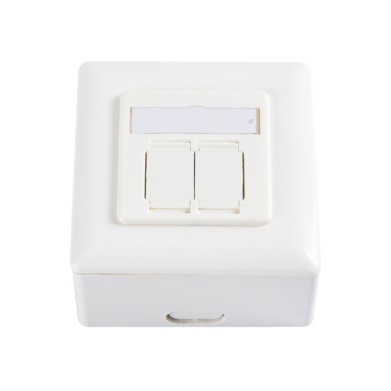 SMT-4309-80F-HC6 CAT6 FTP Wall Outlet, inserimento orizzontale