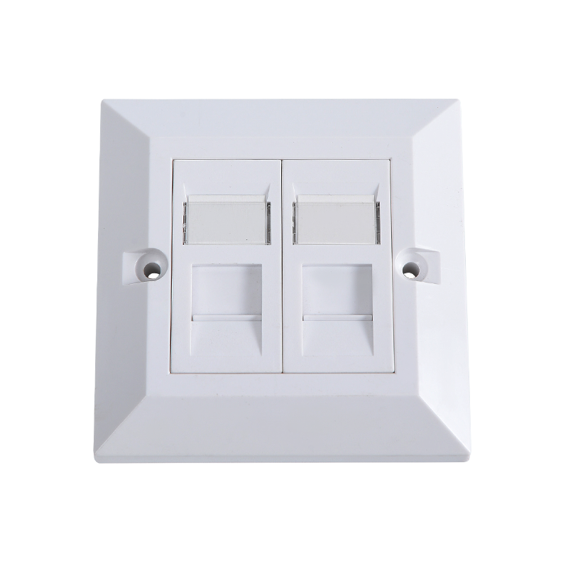 SMT-4306-86X-2P Due porte telaio smusso 45 ° UK Tipo Faceplate