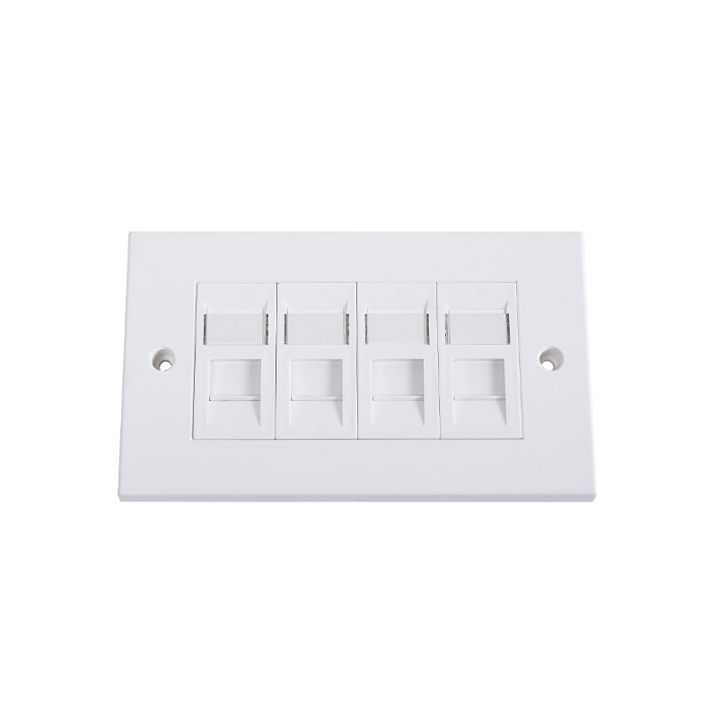 SMT-4306-140P-4P Due gang piatti Flat Type Faceplate