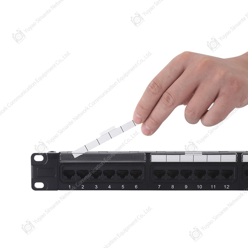 CAT6 Patch Panels for Rack-Mounted Structured Cabling
